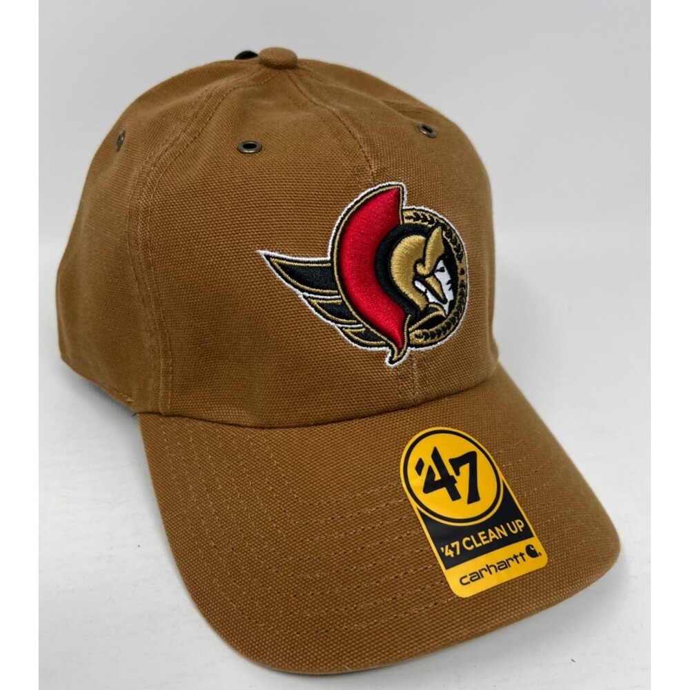 Ottawa Senators Carhartt '47 Brand NHL Clean Up Adjustable Brown Hat - Picture 2 of 7
